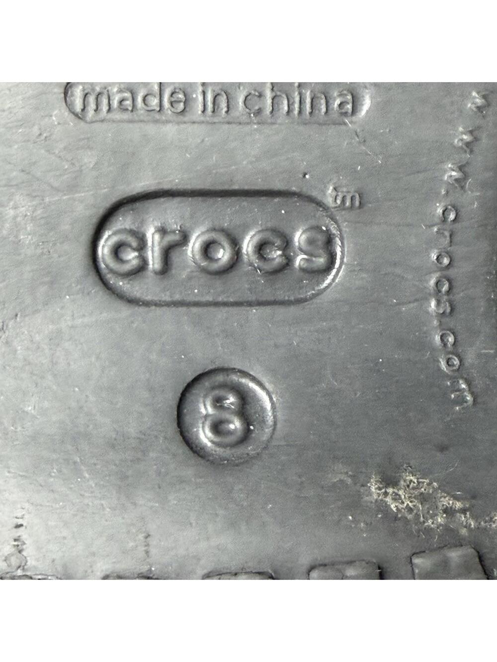 Crocs Patricia Womens Black Wedge Sandal Strappy Slip On Slides Sz 8 - Picture 8 of 9